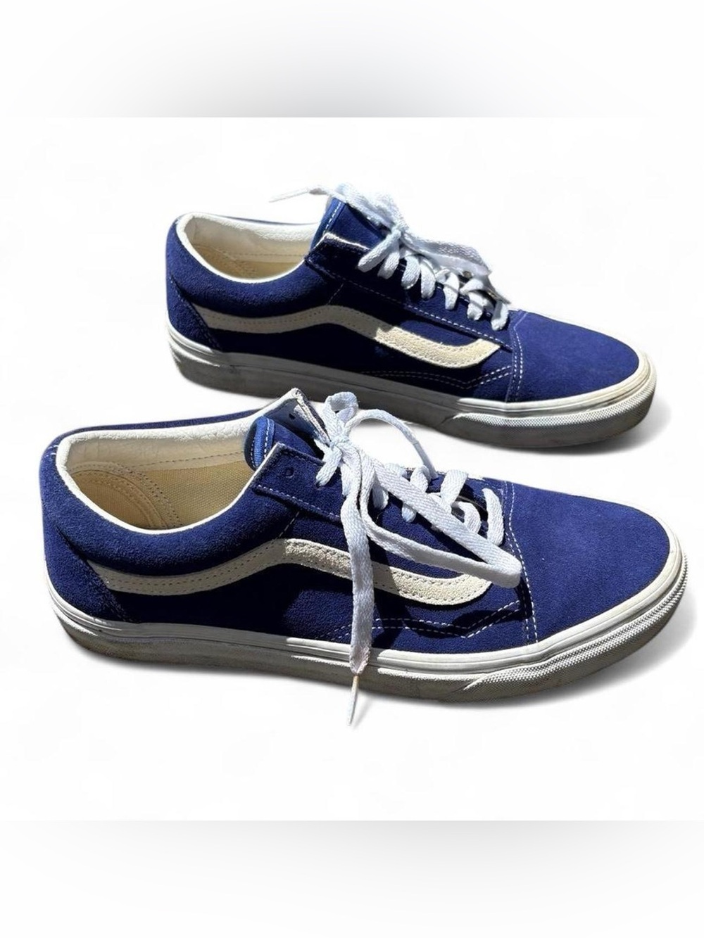 Vans Old Skool Shoes in Suede Blueprint Blue